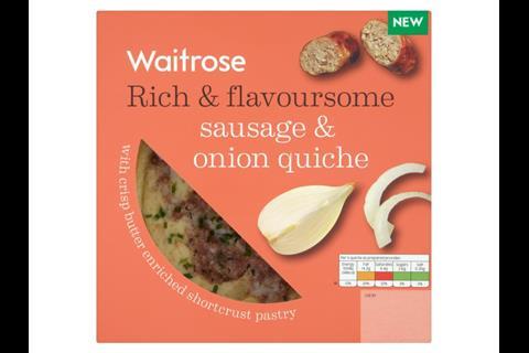 Waitrose Sausage and Onion Quiche